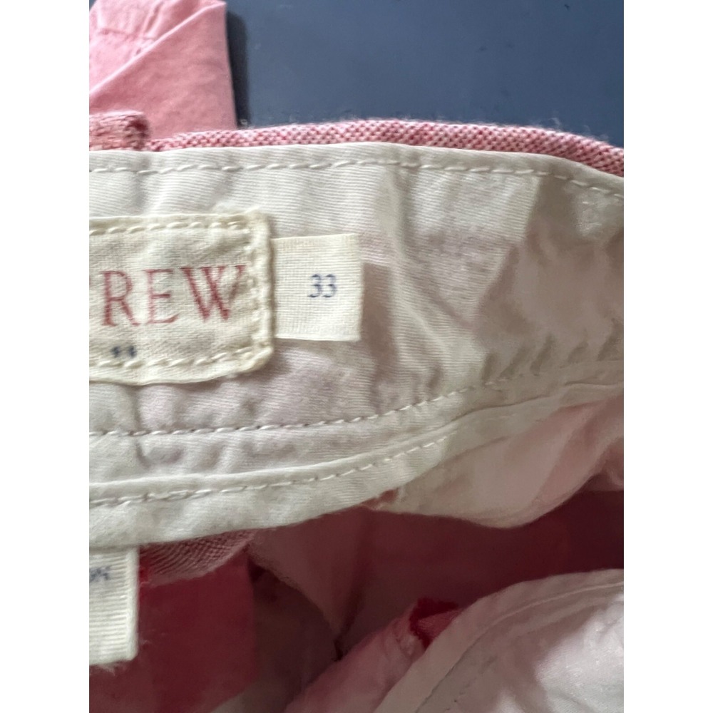 J. Crew Mens Pink Cotton Chino Shorts Sz 33 Beach Vacation resort - Picture 4 of 13
